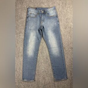 Amongst Others Slim Stretch Distressed Jeans Light Wash W30 L30